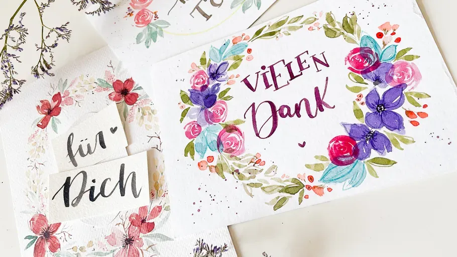 Geschenkkarte "Für Dich" "Vielen Dank"